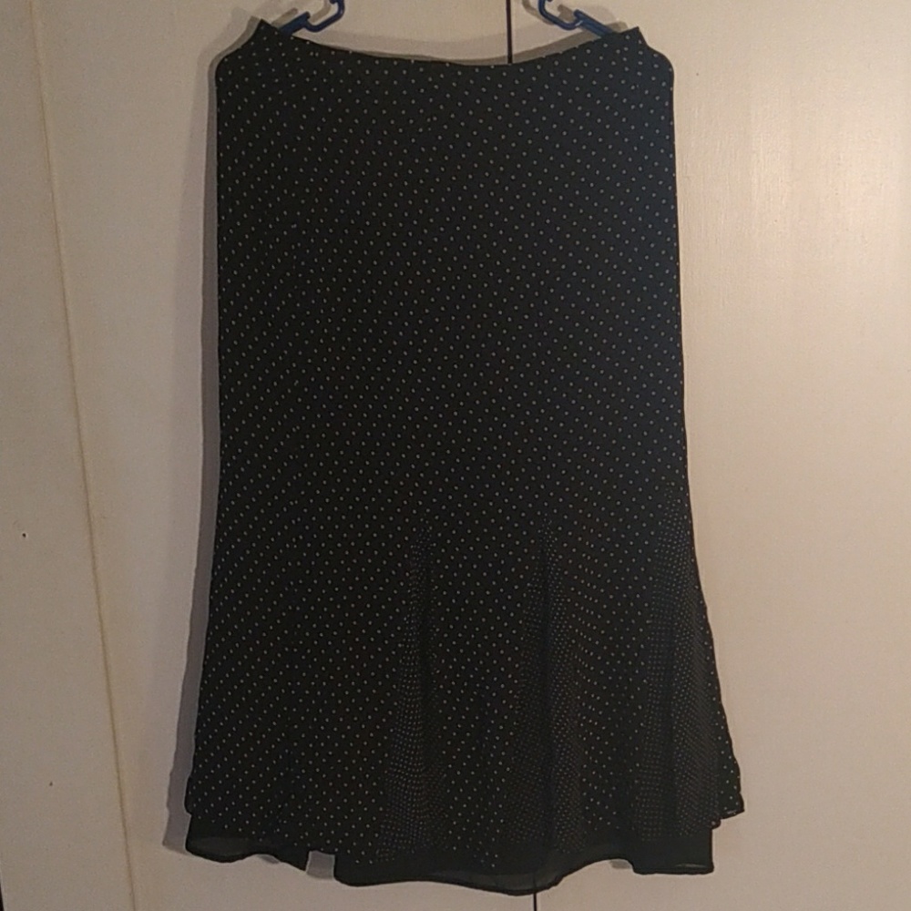 Polka-dot flared pencil skirt Size 4